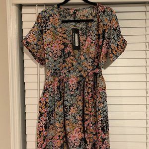 ASOS Influence wrap front mini dress